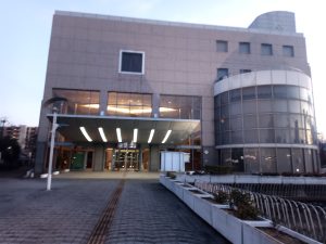 雪が舞っていた大和高田さざんかホール